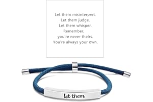 Xeyau Let Them Bracelets Self Worth Motivational Engraving Bracelets To Sorority Sisters Best Friends Inspirational Friendship Bracelets