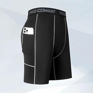 Men's Compression Shorts – Spandex Sports Underwear, Athletic Performance Baselayer for Workout, Running & Active Training