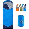oaskys Camping Sleeping Bag - 3 Season Warm & Cool Weather - Summer, Spring, Fall, Lightweight, Waterproof for Adults & Kids 
