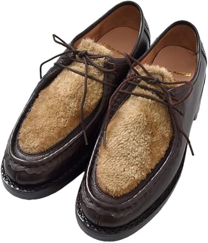 Amazon ミルトンキーンズ ファー レザーチロリアンシューズ 36 23 0cm 23 5cm ブラウン 013fur 36 Brown Milton Keynes ミルトンキーンズ スニーカー