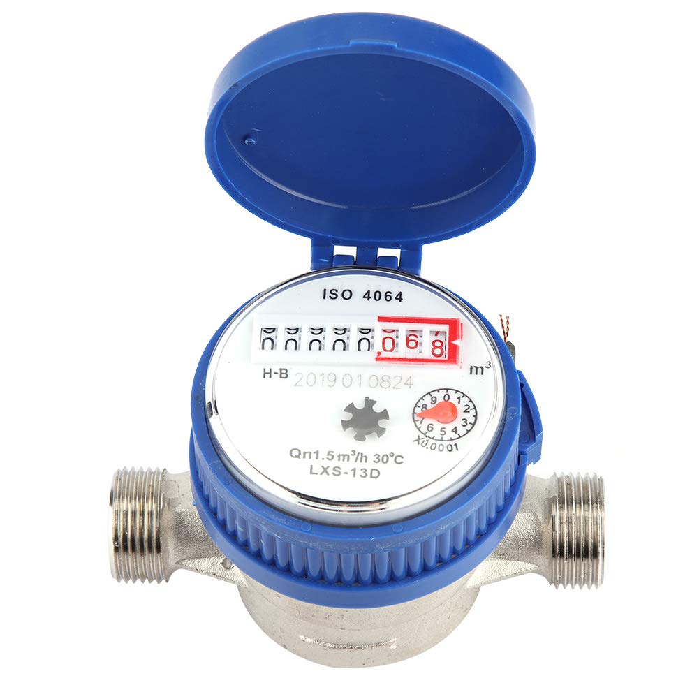 Greensen Surface-Mounted Water Meter Connection Set, 15mm Copper Cold Water Platform Tap, 1/2 Inch Garden Installation Kit