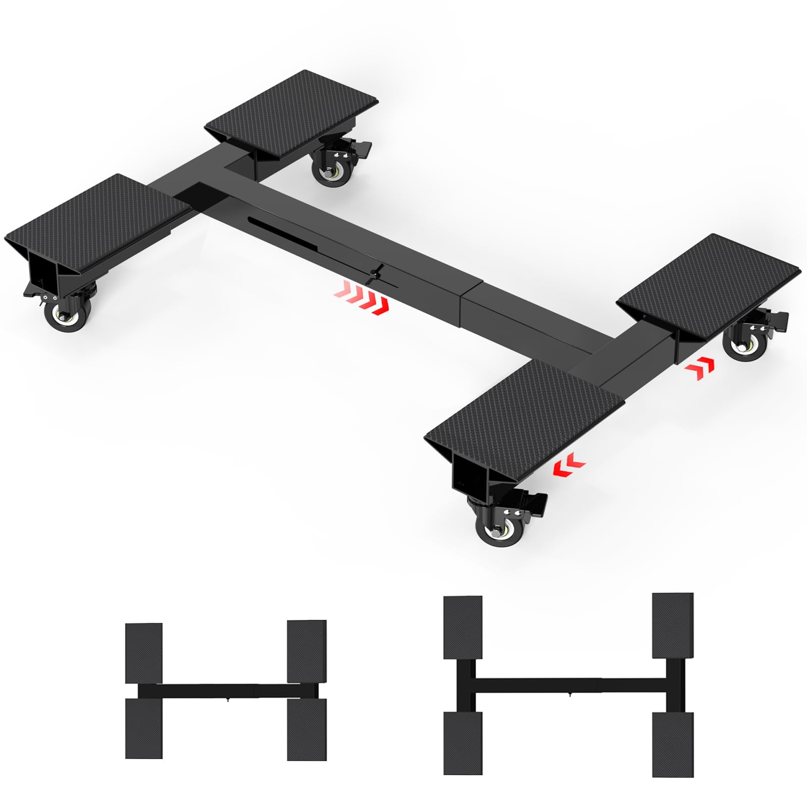 Photo 1 of (unkown missing) Furniture Dolly 1500LBS Capacity, Adjustable Heavy Duty Iron Moving Dolly Cart with 4 Lockable Caster Wheels, Stand Base for Washing Machine Refrigerator Dryer with Non-Slip Mat Easy Moving