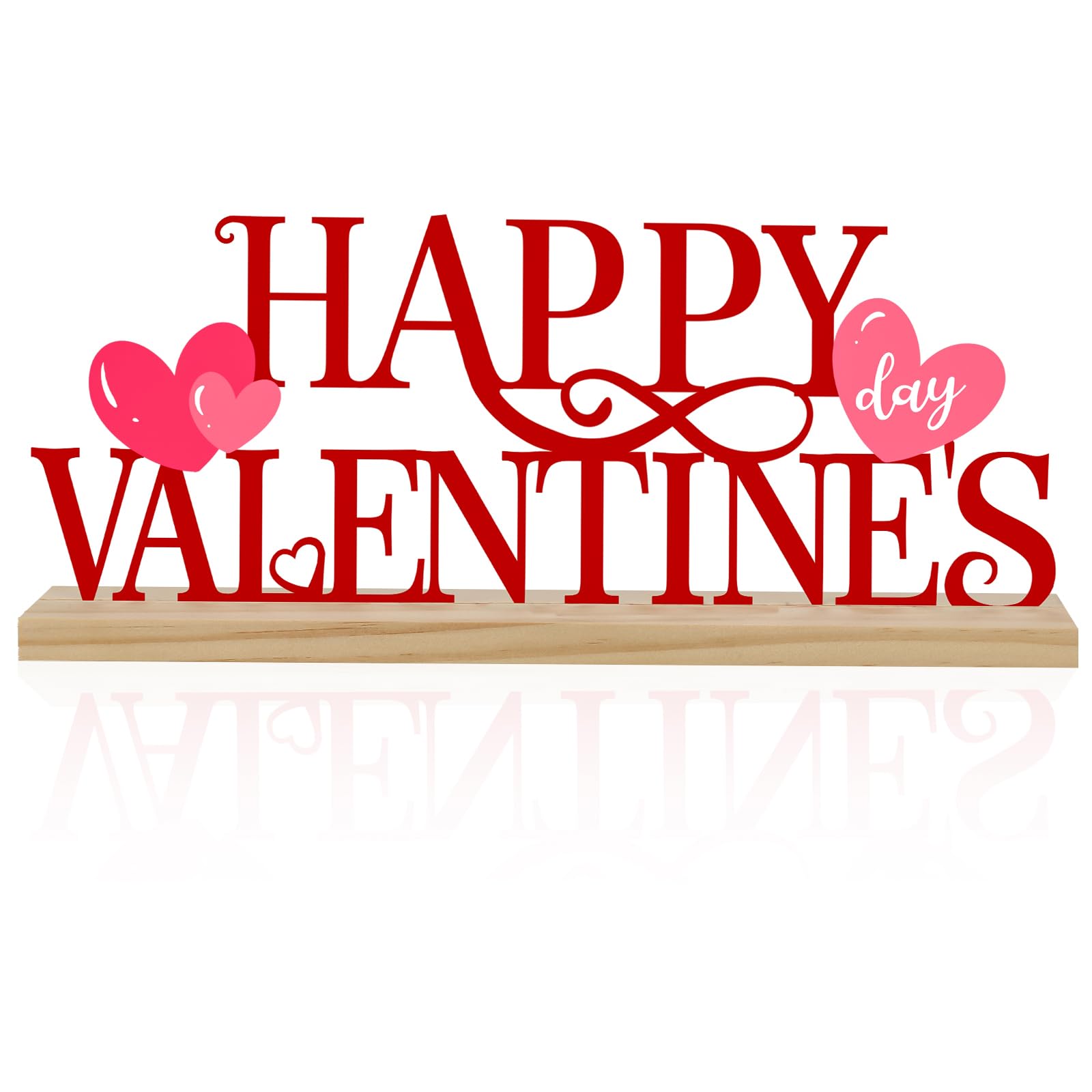 Photo 1 of COCHIE Metal Happy Valentine's Day Sign, Valentines Day Decorations for Home, Party, Shelf, Mantel, Indoor, Valentine Heart Decor, Valentines Day Table Top Decoration (Valentine)