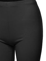 A2Y Basic Solid Cotton Mid Thigh High Rise Biker