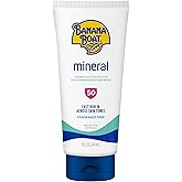 Banana Boat Mineral Sunscreen SPF 50 Lotion, 5Fl Oz | Zinc Oxide Sunscreen Lotion, Beach Essentials, SPF 50 Sunblock, 5Fl Oz