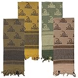 Rothco Gadsden Snake Tactical Shemagh, Arab Head Scarf, Kafiya