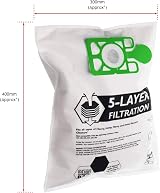 Spares2go Cloth Hoover Bags for Numatic Henry Hetty Vacuum Cleaners (Pack of 20) view 6