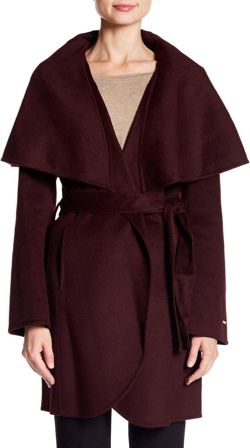 tahari marla wrap coat