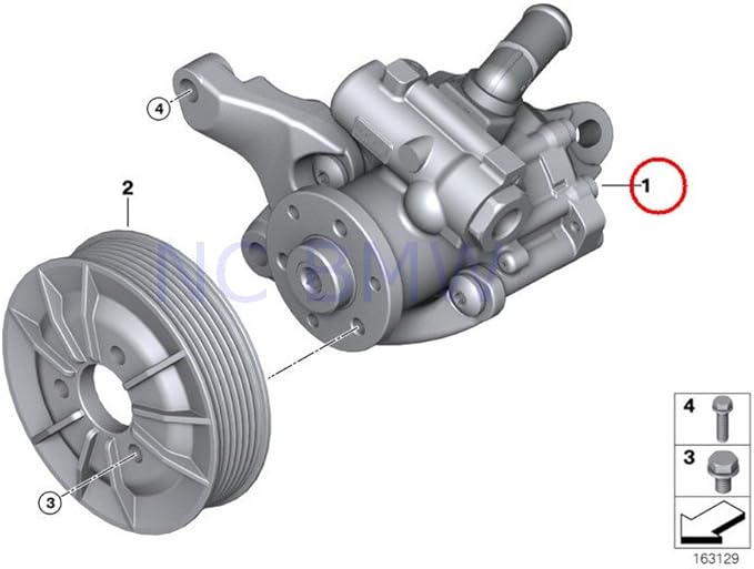 BMW Genuine Power Steering Pump Automotive
