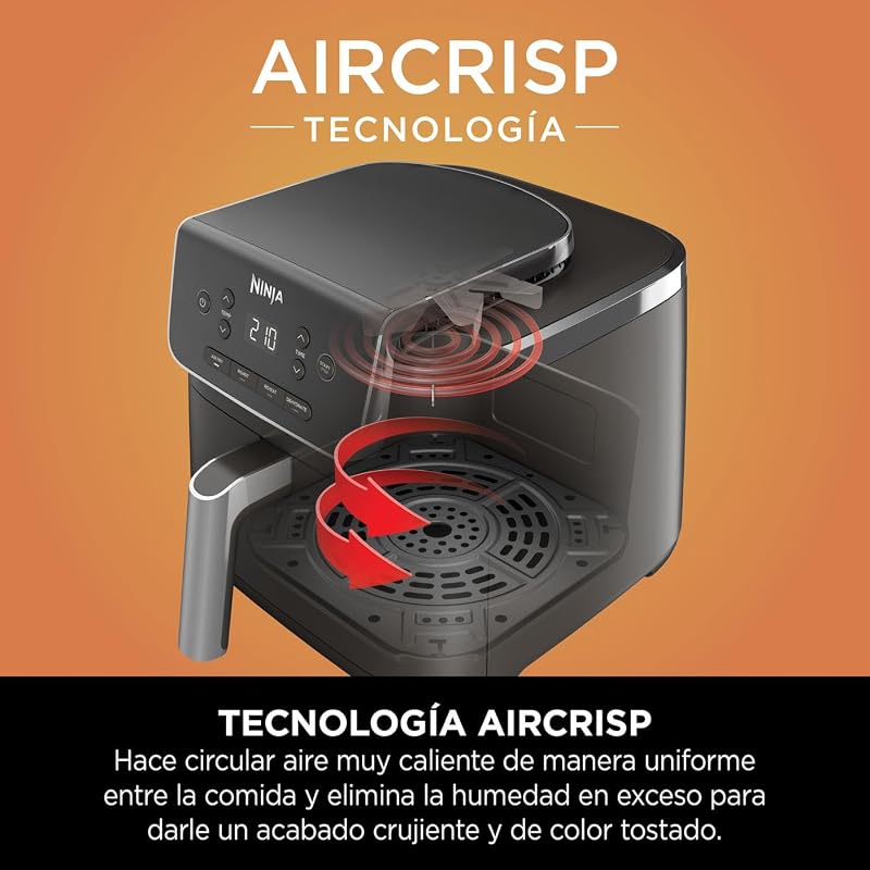 Air Fryer PRO, Freidora de Aire, 4,7L, Cesta Individual, Negro — foto 6 de 8