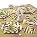 Silver Spoons Disposable Dinnerware Set | Stripe Collection, 18 Servings, White/Gold