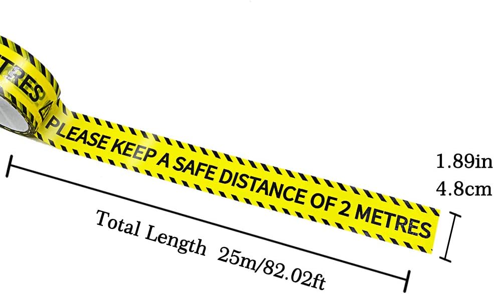 LOMHOK Black/Yellow Warning Tape - Image 4