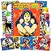 Wonder Woman Coloring Book with Stickers and 2-Sided Superhero Doorhanger Bundle
