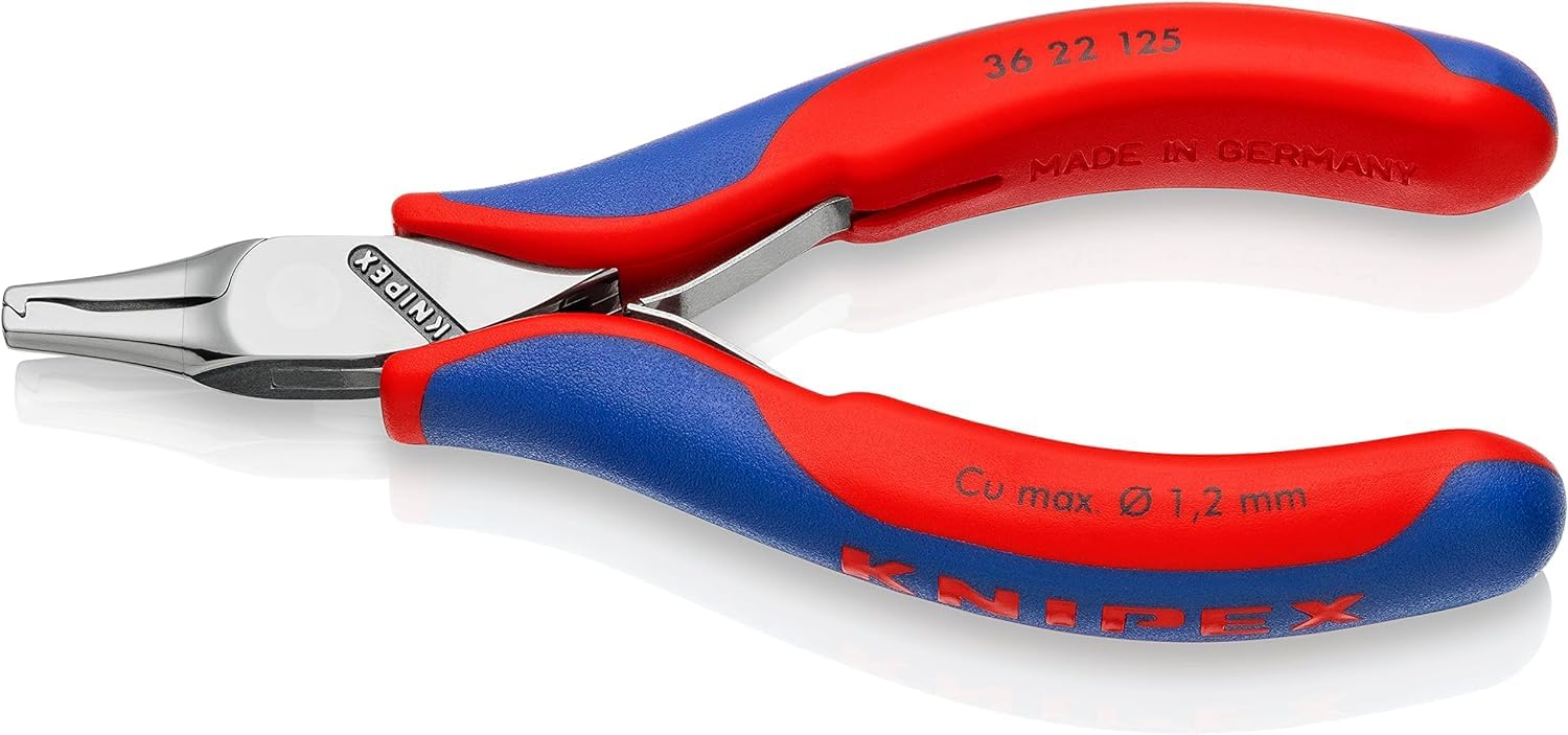 KNIPEX Electronics Mounting Pliers with Multi-Component Handles 125 mm, 36 22 125