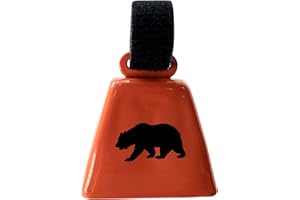 Bear Bell for Hiker or Camper Metal Camping Trail Hiking Protection Outdoor Survival Tool with Strap Made in The USA