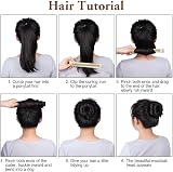 URAQT Hair Bun Shaper 2Pcs Donut Bun Maker for DIY Hairstyles Ballet Hair view 5