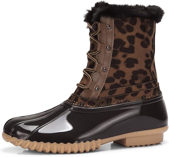 womens black duck boots with fur