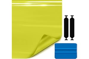 VViViD Extra-Wide Headlight Taillight Vinyl Wet Tint Wrap 16 Inch x 48 Inch Roll Including 3M Blue Squeegee & 2X Black Felt E