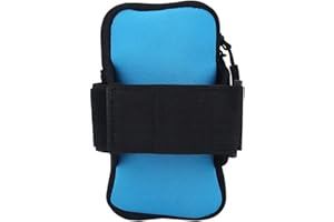 Jelquix Neoprene Waterproof Shockproof Arm Pouch for Outdoor Running Gym, Fits Phone Keys Cards, Adjustable Wrist Band for Jo
