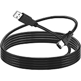 Firewire Cable Cord IEEE 1394 6 Pin Male to USB 2.0 A Male Adaptor Convertor Cable Cord for Printer, Digital Camera, Scanner, Hard Disk (1.8M/6Ft)