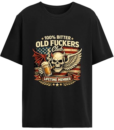 Amazon.com: Old Fuckers Club, 100% Bitter Lifetime Member Long