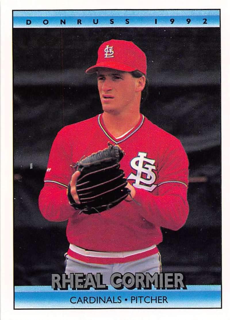 Amazon Com Baseball Mlb 1992 Donruss 712 Rheal Cormier 712 Nm Cardinals Collectibles Fine Art
