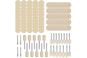 LSLANSOON 129Pcs Polishing Buffing Wheel Set for Polishing Tool Kit, Rotary Tool Accessories with 1/8" Shank