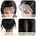 Formal hair®Loose Curly Wave Lace Front Human Hair Wigs-Glueless 130% Density Brazilian Virgin Remy Wigs with Baby Hair For Black Woman (18 inch, 1B Lace Front)