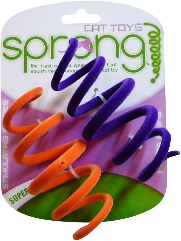 CATEGORIES Catty Coil Spring Action Cat Toy - Two Pack - Assorted Colors
