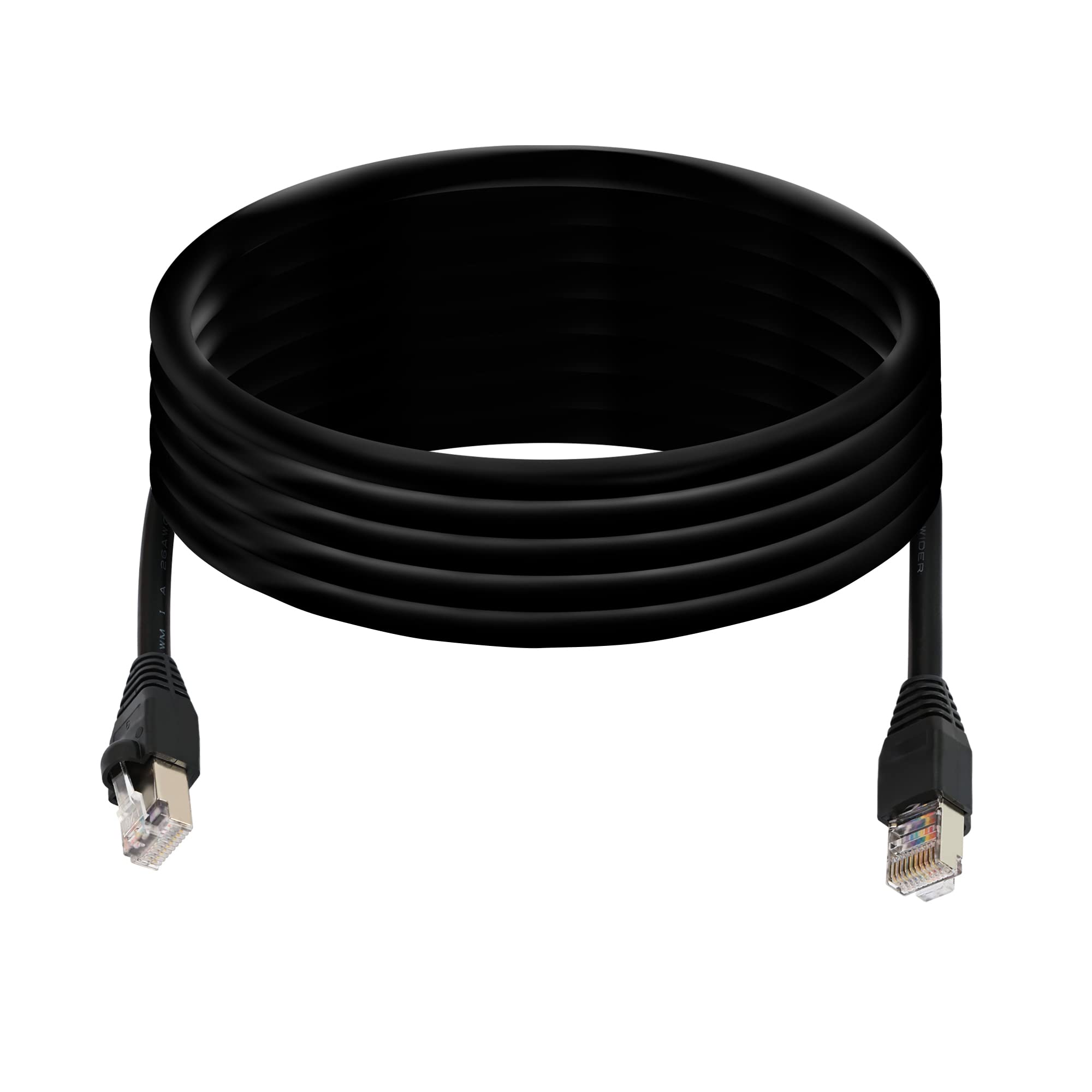 QIANRENON RJ50 10P10C Cat 5E 26AWG Cable Male to Male Modular Crystal Connector with Shielding Plugs for Laser Printing Industrial Control Devices 3m