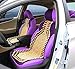 Zento Seat Beads Bead Seat Covers for Cars 2 Pieces of Natural Wooden Beads Back Massage Cushion, Bamboo Seat for Comfort in Your Travel Experience Cover Seats for Cars Beaded Car Seat
