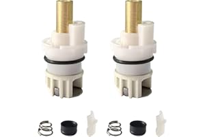 DICSLEY RP25513 RP24096 Faucet Stem Unit Assembly Kits for Delta Two Handle Faucets Cartridge with RP4993 Rubber Seat and Spring, for Bathtub Shower Sink Bathroom Faucet (Not for Self Contained Faucets)
