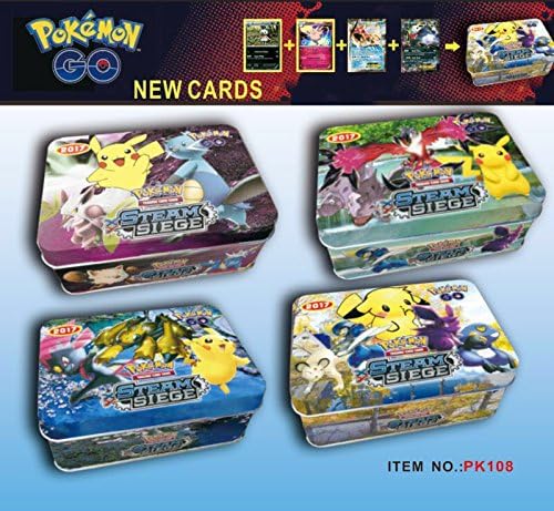 POKEMON. (BOX-CAJA METALICA) 60 CARTAS: Amazon.es: Juguetes y juegos