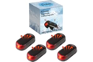 ROVIA 4PCs Electromagnetic Wave Antifreeze Instrument, Universal Solar Car Windshield De-Icer Snow Removal Device, Reusable Defroster Anti-Frost Tool for All Vehicle Safety and Maintenance