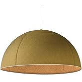 ET2 Lighting E34614-OLV Wimbledon - 12W 1 LED Pendant-8 Inch Tall and 16 Inch Wide, Finish Color: Olive