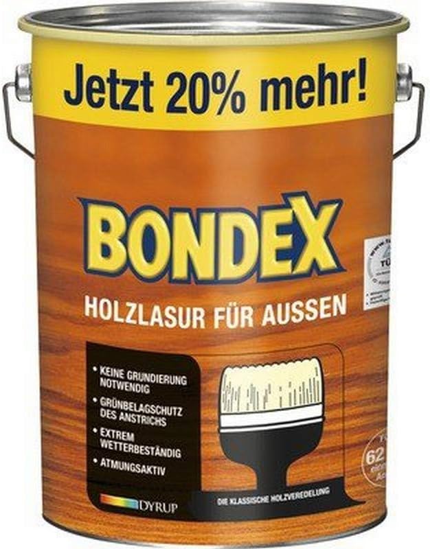 Bondex Barniz para madera de exterior (4,8 L) Amazon.es Bondex Barniz para madera de exterior (4,8 L) Amazon.es
