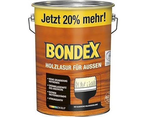 Bondex Holzlasur für Außen Nussbaum 4,80 l - 329658