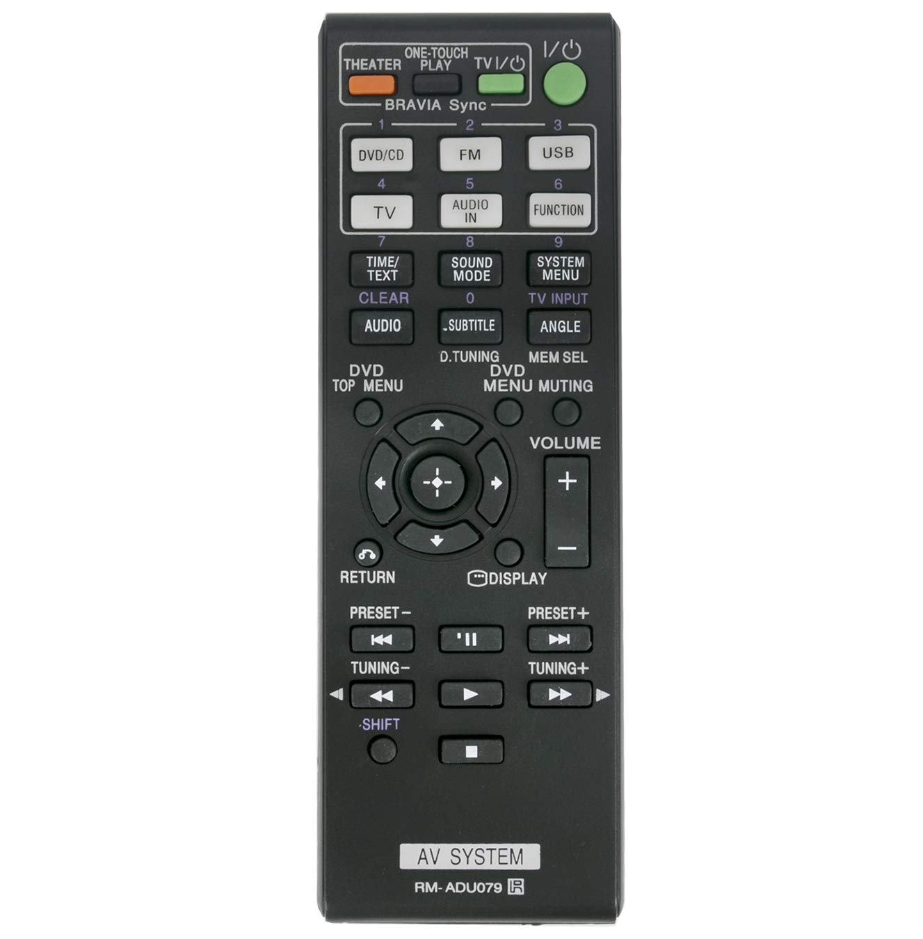 VINABTY RM-ADU079 Replacement Remote Control Fit for Sony DVD HOME THEATER SYSTEMS DAV-DZ340 DAV-TZ510 DAV-TZ715 DAV-TZ210 DAV-DZ740 DAV-TZ230 DAV-TZ630