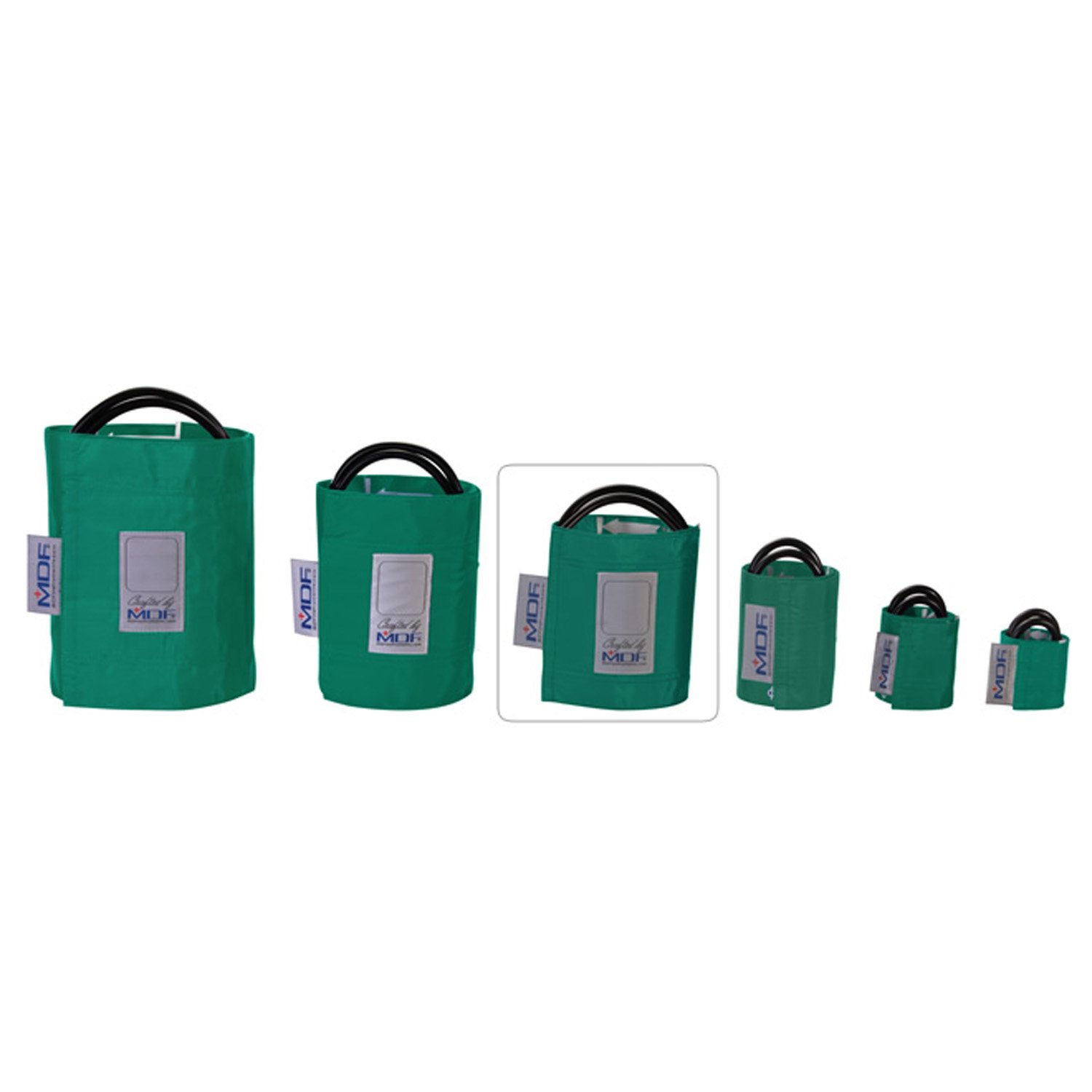 MDF Instruments, Latex-Free Blood Pressure Cuff - Adult - Double Tube (MDF2100450) (Teal (Real Teal))