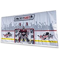 HockeyShot Crowd Goes Wild - 7'x10' Heavy Duty Hockey Shooting Tarp for All Skill Levels, Garage & Wall Protection, Easy to I