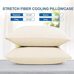 HOMFINE Cooling Pillow Cases Body Size - Double