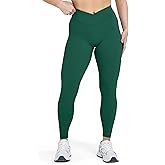 Sogetdo Crossover Butt Lifting Leggings for Women Tummy Control Buttery Soft Workout Gym Yoga Pants