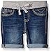 Vigoss Girls' Knit Waist Bermuda Short, True Blue,6
