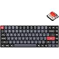 Keychron K3 Pro Wireless Custom Mechanical Keyboard, 75% Layout QMK/VIA Programmable Bluetooth/Wired RGB Ultra-Slim with Hot-swappable Gateron Low-Profile Red Compatible with Mac Windows Linux