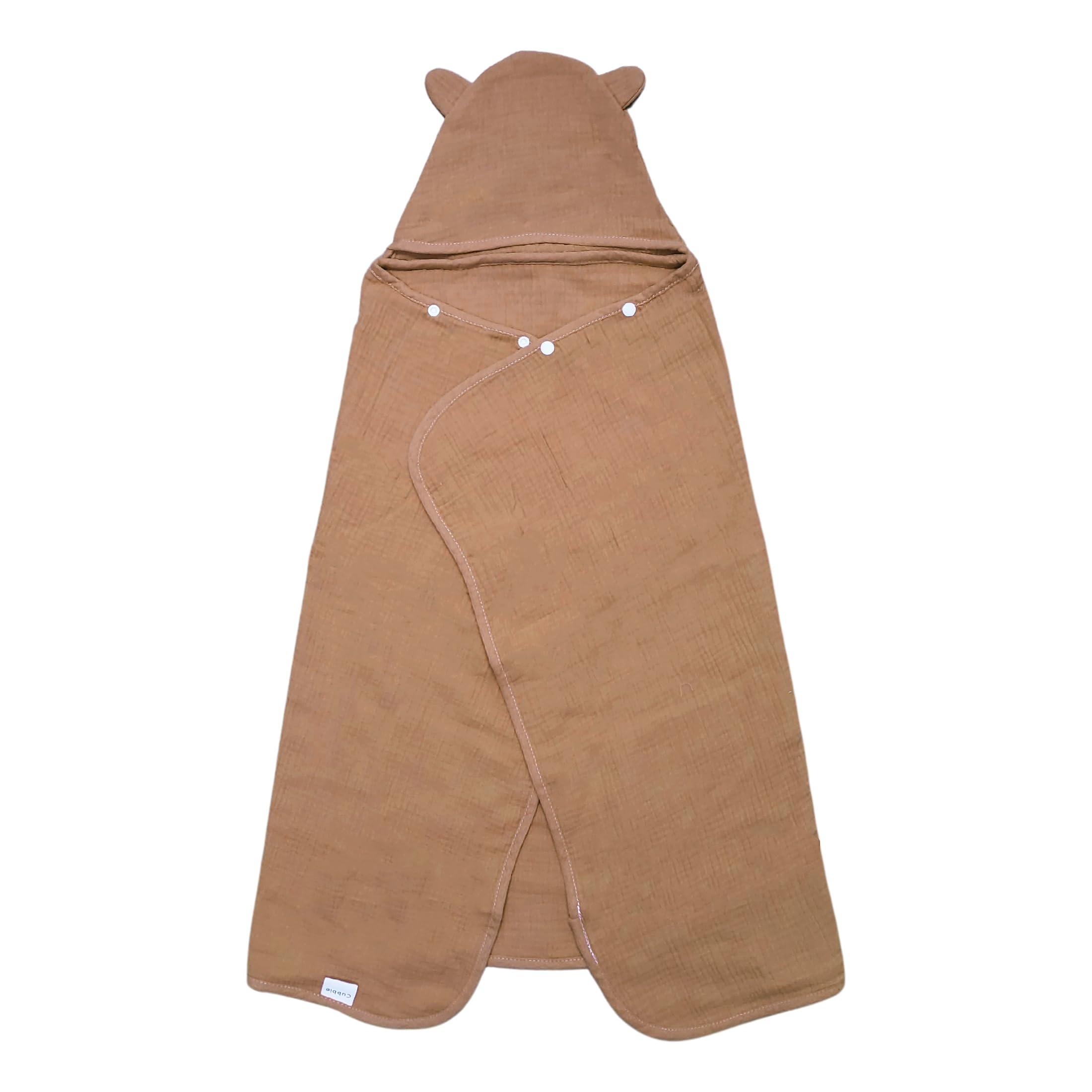 Organic Cotton Hooded Bath Towel (Tan)