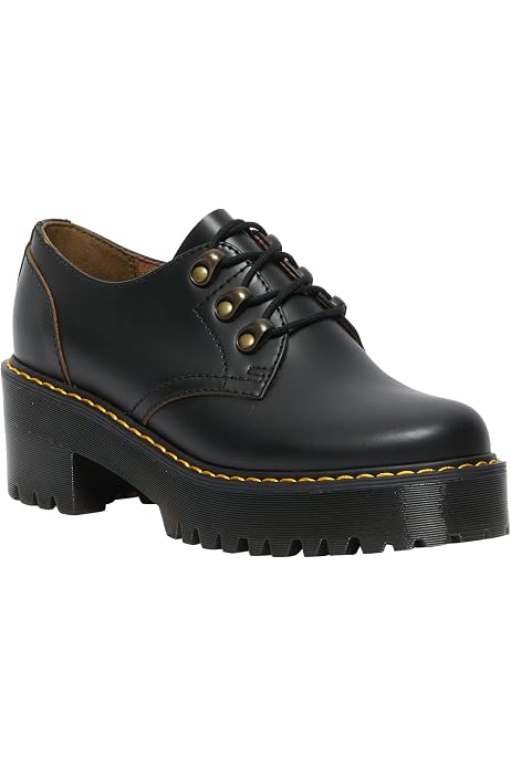 Amazon.com | Dr. Martens Womens Holly Buttero Ribbon Black Lace Smooth  Leather Shoes - Black - 8.5 | Oxfords