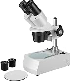 ESSLNB Stereo 30X Binokular-Mikroskop – Für Schüler Und Kinder, Mit WF10x-Okular, LED-Doppelbeleuchtung & 45° Blickwinkel