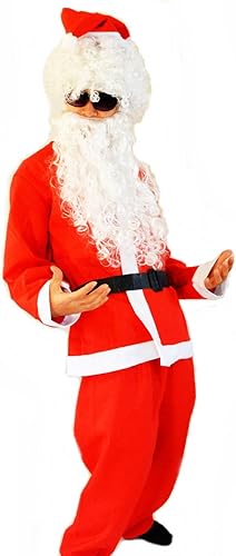 Amazon アフロが過ぎる サンタクロース コスプレ クリスマス おもしろ 仮装 セット ジョーク 変装 グッズ コスプレ 仮装 通販