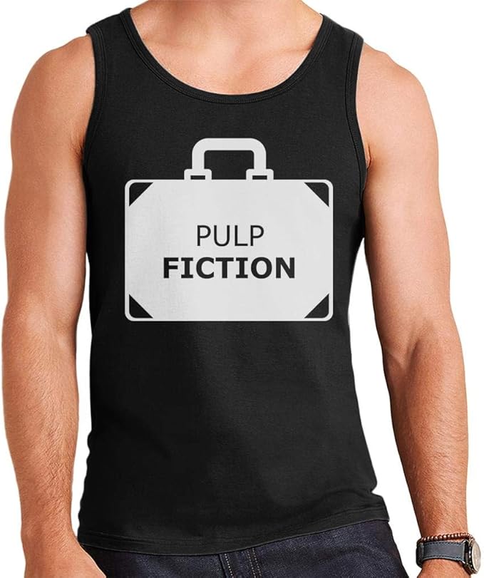 Pulp Fiction Briefcase Minimal Men's Vest Amazon.co.uk Clothing
