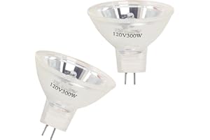 Wadoy EL-H 120V 300W Projector Bulbs, Multi-Mirror MR16 GY5.3 Base Compatible with Eastmann Kodakk EL-H AF B-2A E-2 600H 650H 750H 800H 840H 850H Overhead Projectors Lighting Lamp with 2-Flat Pin